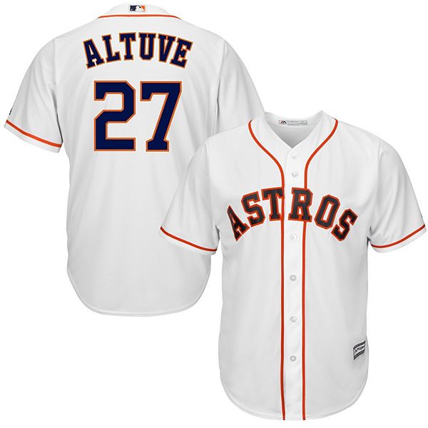 Nike Youth Replica Houston Astros Jose Altuve #27 Cool Base White Jersey