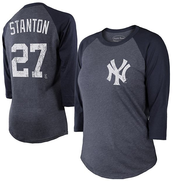 Men's New York Yankees Giancarlo Stanton Majestic Threads Gray