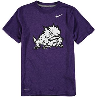 Youth Nike TCU Horned Frogs Purple Logo Legend Performance T-Shirt