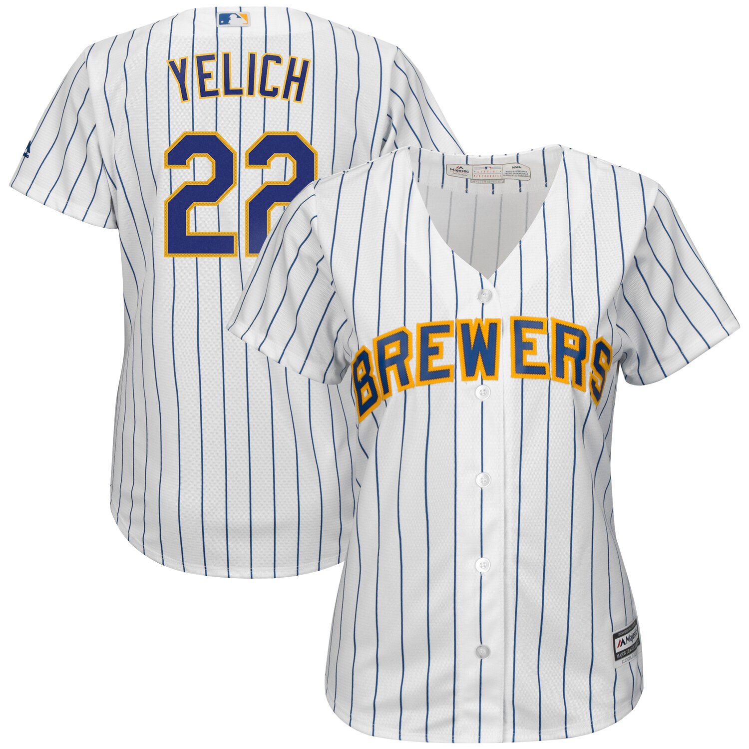 milwaukee brewers pinstripe jersey