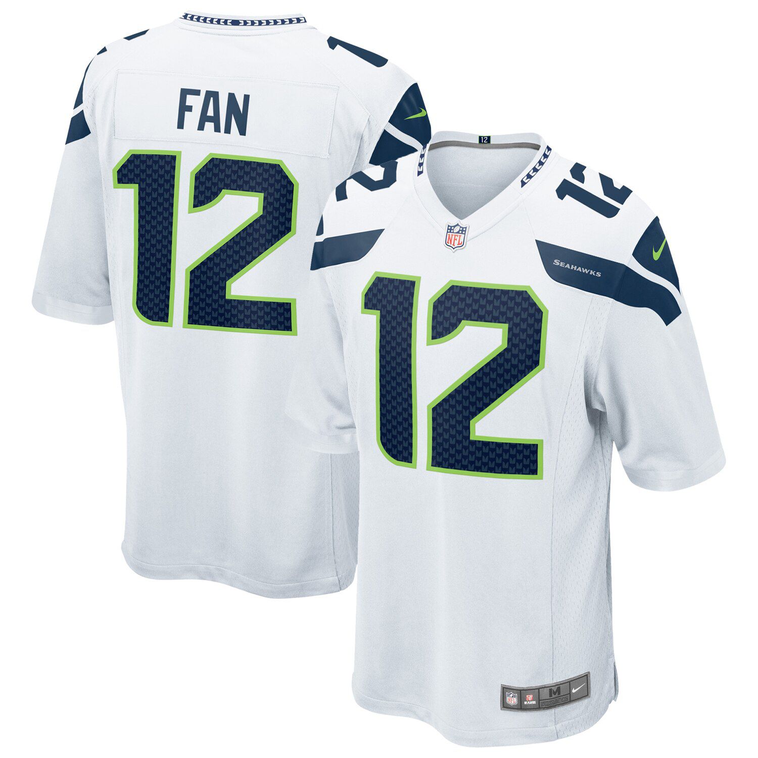 white seahawks jersey