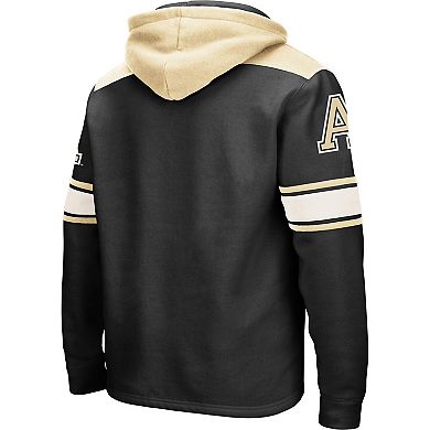 Men's Colosseum Black Army Black Knights 2.0 Lace-Up Pullover Hoodie