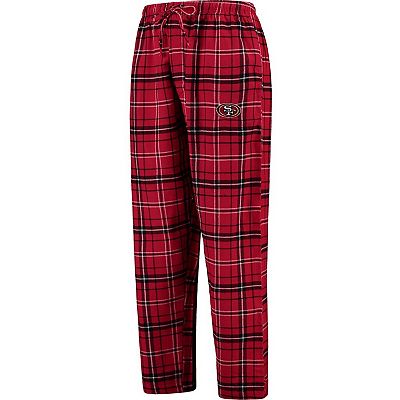 Men s Concepts Sport Scarlet San Francisco 49ers Ultimate Plaid Flannel Pajama Pants