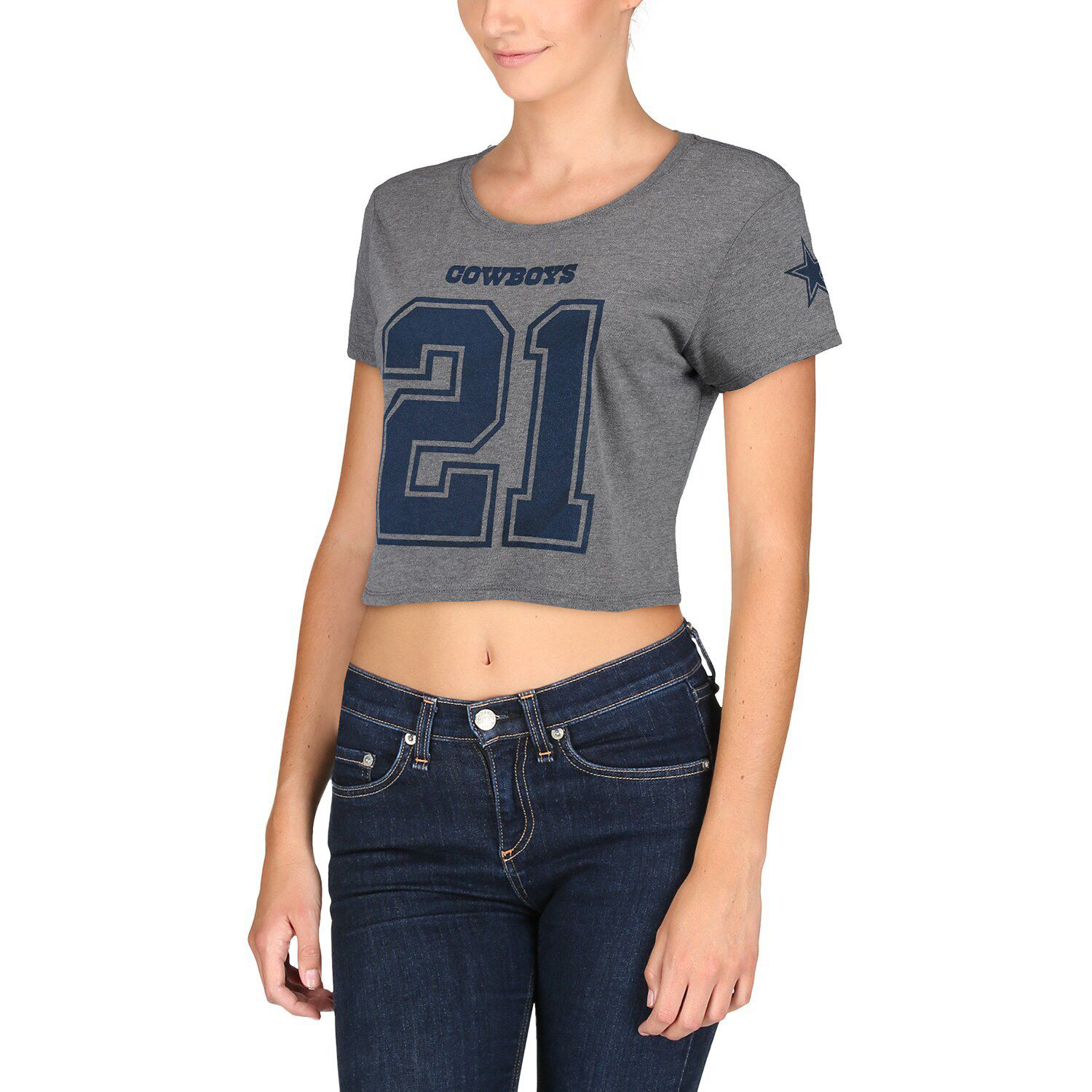 dallas cowboys crop top jersey