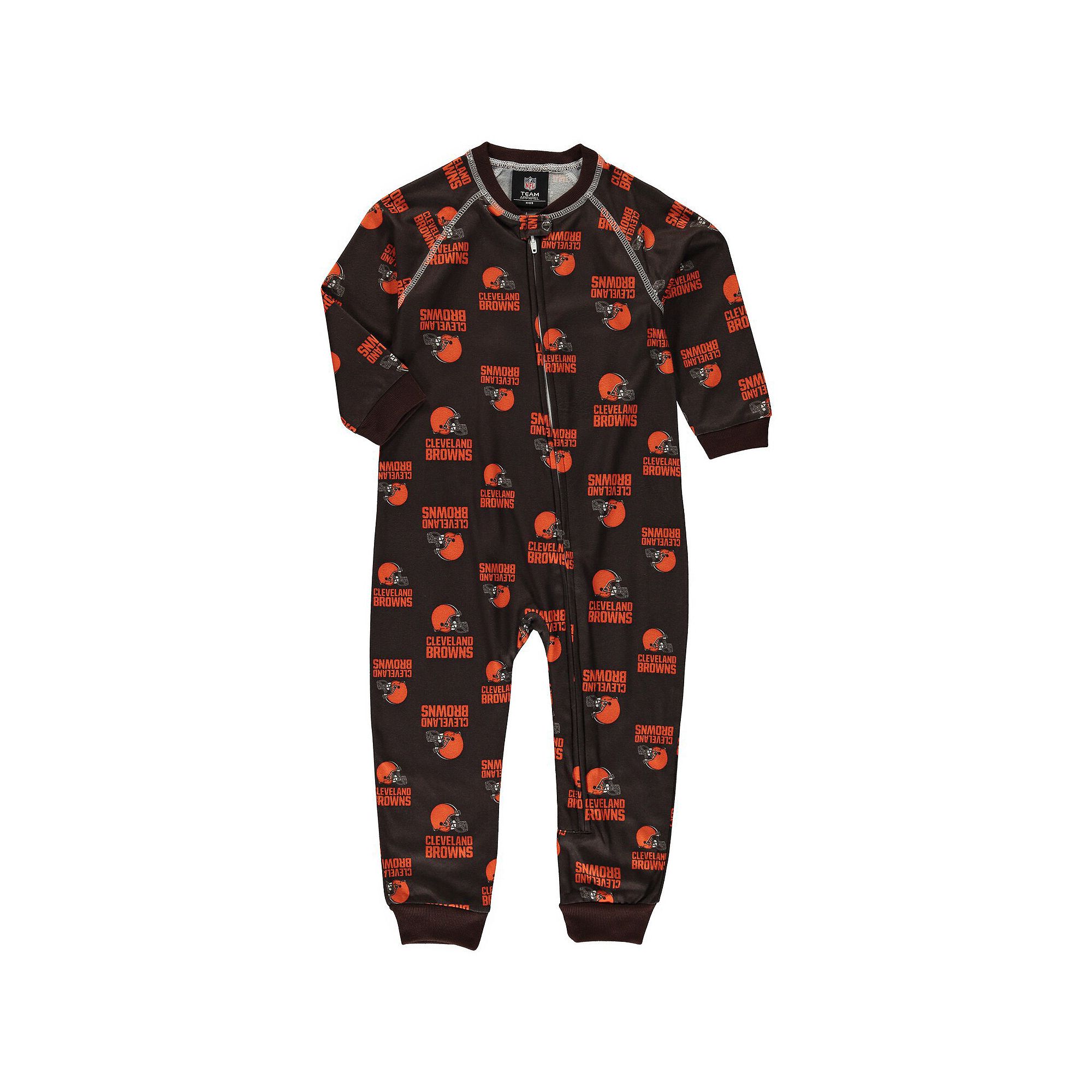 Toddler Brown Cleveland Browns Piped Raglan Full-Zip Jumper, Toddler Unisex