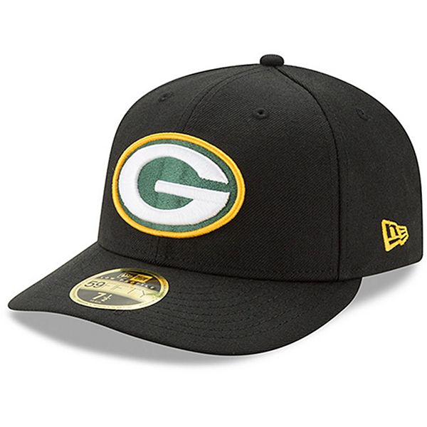 Men's New Era White Green Bay Packers Omaha Low Profile 59FIFTY Fitted Hat