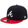 Men's New Era Navy/Red Atlanta Braves Home Authentic Collection On-Field 59FIFTY Fitted Hat