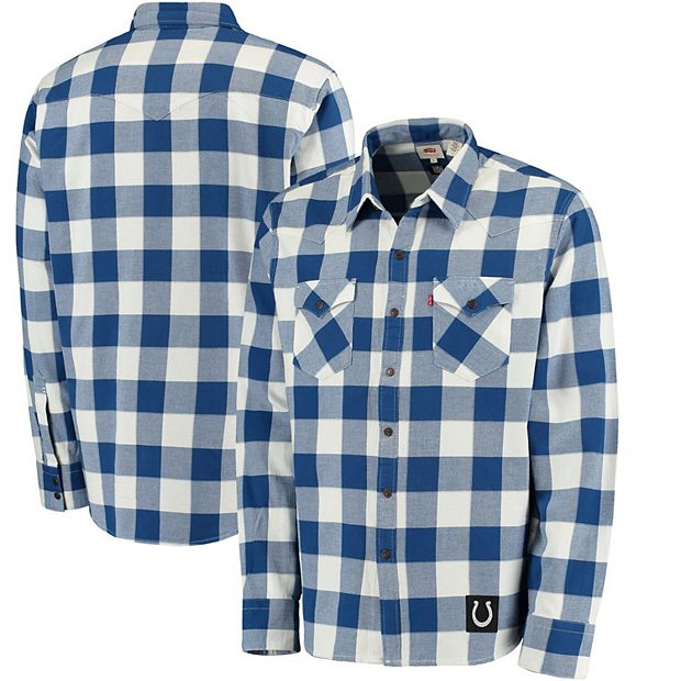 NFL, Shirts, New Nfl Indianapolis Colts Team Logo Long Sleeve Flannel  Shirt