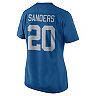 Women's Nike Barry Sanders Blue Detroit Lions 2017 Throwback Retired Player Game Jersey