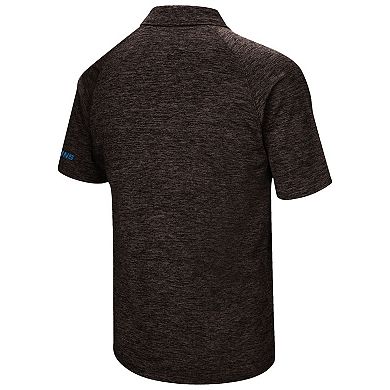 Men's Colosseum Black UCLA Bruins Down Swing Polo