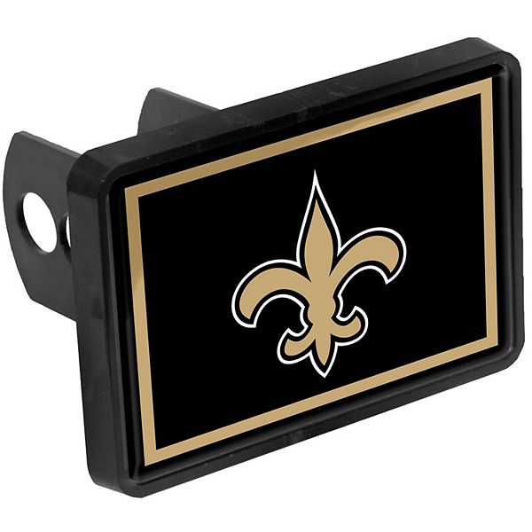 New Orleans Saints Logo 1.25' x 2' Universal Plastic Hitch Cover