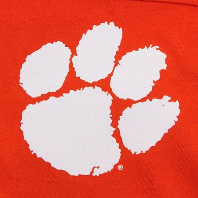 Women's Pressbox Orange Clemson Tigers The Big Shirt Oversized Long Sleeve T-Shirt