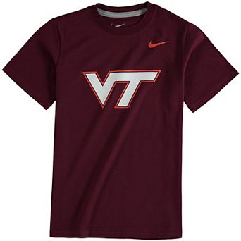Youth Nike Maroon Virginia Tech Hokies Cotton Logo T-Shirt