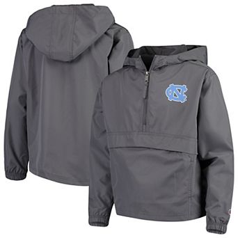 Youth Champion Graphite North Carolina Tar Heels Pack & Go Windbreaker Jacket