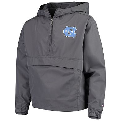 Youth Champion Graphite North Carolina Tar Heels Pack & Go Windbreaker ...