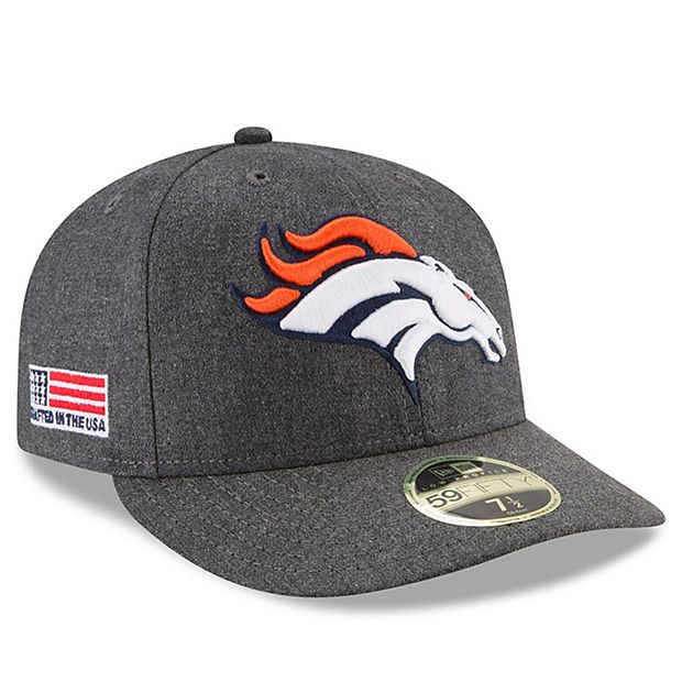 Denver Broncos New Era White on White Low Profile 59FIFTY Fitted Hat