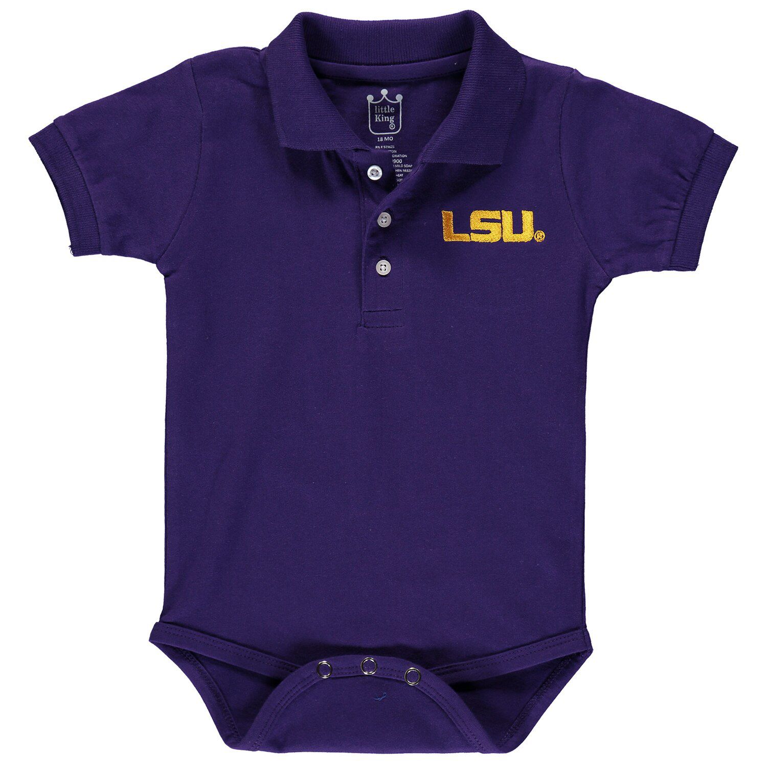 Image for Unbranded Infant Purple LSU Tigers Polo Bodysuit at Kohl's.