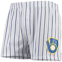 Men's Pair of Thieves White/Navy Milwaukee Brewers Super Fit 2-Pack Boxer Briefs  Set