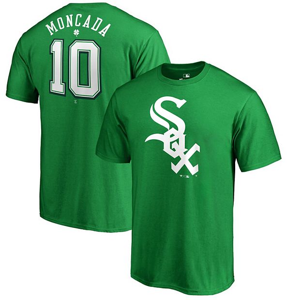Men's Fanatics Branded Yoan Moncada Kelly Green Chicago White Sox 2018 St.  Patrick's Day Stack Name