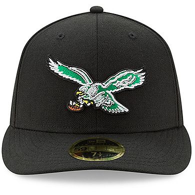 Men's New Era Black Philadelphia Eagles Omaha Low Profile 59FIFTY Hat - Classic