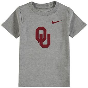 Toddler Nike Heathered Gray Oklahoma Sooners Logo T-Shirt