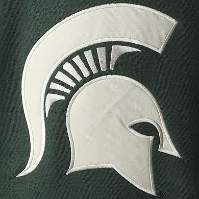 Men's Colosseum Green Michigan State Spartans 2.0 Lace-Up Pullover Hoodie
