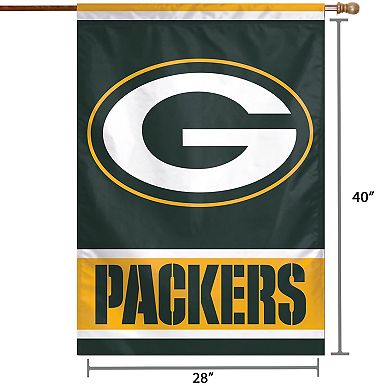 WinCraft Green Bay Packers 28" x 40" Primary Logo Single-Sided Vertical Banner
