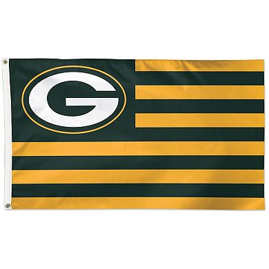 WinCraft Green Bay Packers 3' x 5' Americana Stars & Stripes Deluxe Flag
