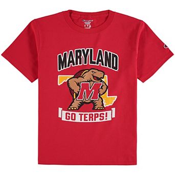 Youth Champion Red Maryland Terrapins Strong Mascot T-Shirt