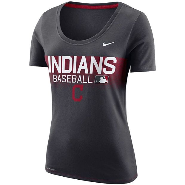 Cleveland Indians Nike Team Short Sleeve Shirt Youth Navy New L