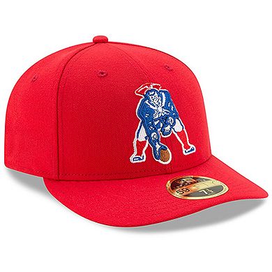 Men's New Era Red New England Patriots Omaha Low Profile 59FIFTY Structured Hat