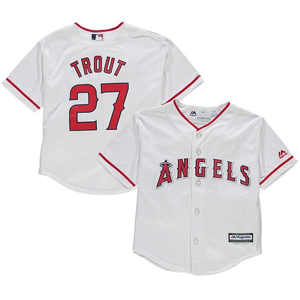 TROUT Los Angeles Angels TODDLER Majestic MLB Baseball jersey Home White