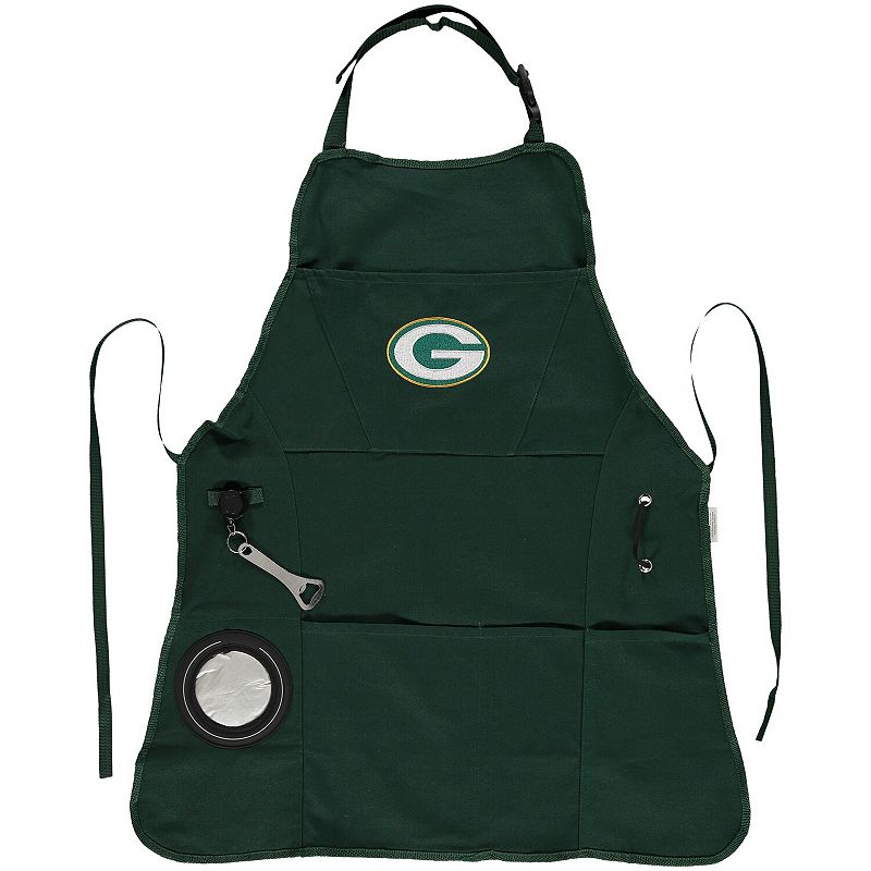 Green Bay Packers Four-Pocket Apron, Multicolor