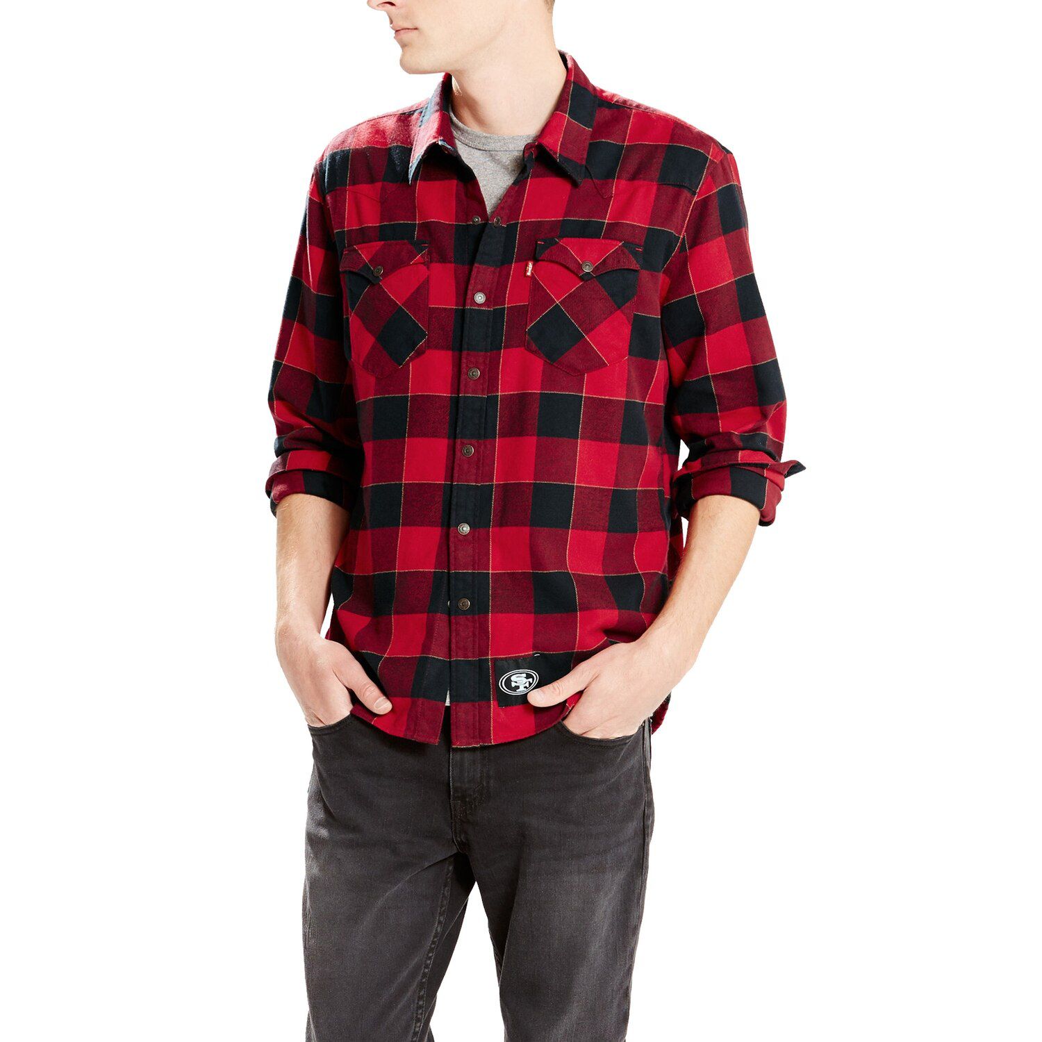 levi button up shirts