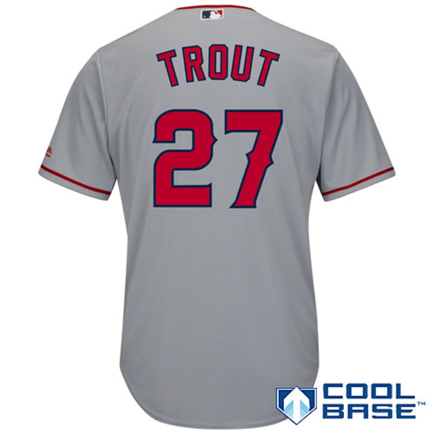 mike trout grey jersey