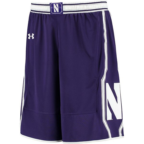 Men's Under Armour Purple Northwestern Wildcats Replica Basketball Shorts