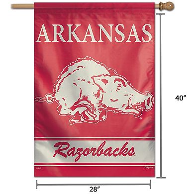 WinCraft Arkansas Razorbacks 28" x 40" College Vault Single-Sided Vertical Banner