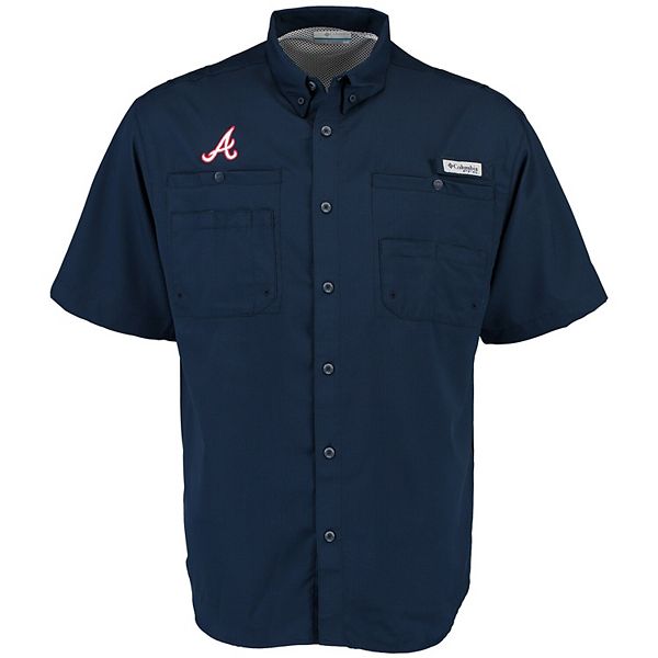 Columbia, Shirts, Mens Columbia Atlanta Braves Polo Shirt