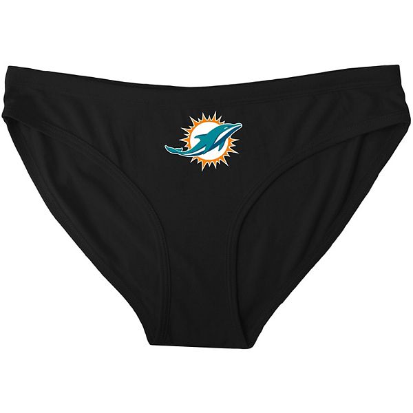 Women's Concepts Sport Black Miami Dolphins Solid Logo Panties