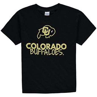 Youth Black Colorado Buffaloes Crew Neck T-Shirt