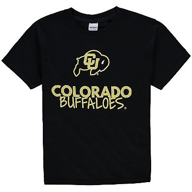 Youth Black Colorado Buffaloes Crew Neck T-Shirt