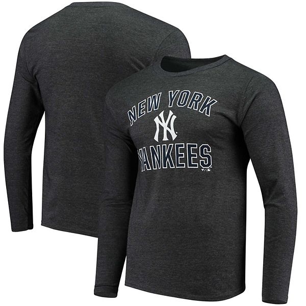 New York Yankees Men's Over Arch Long Sleeve Cotton Shirt