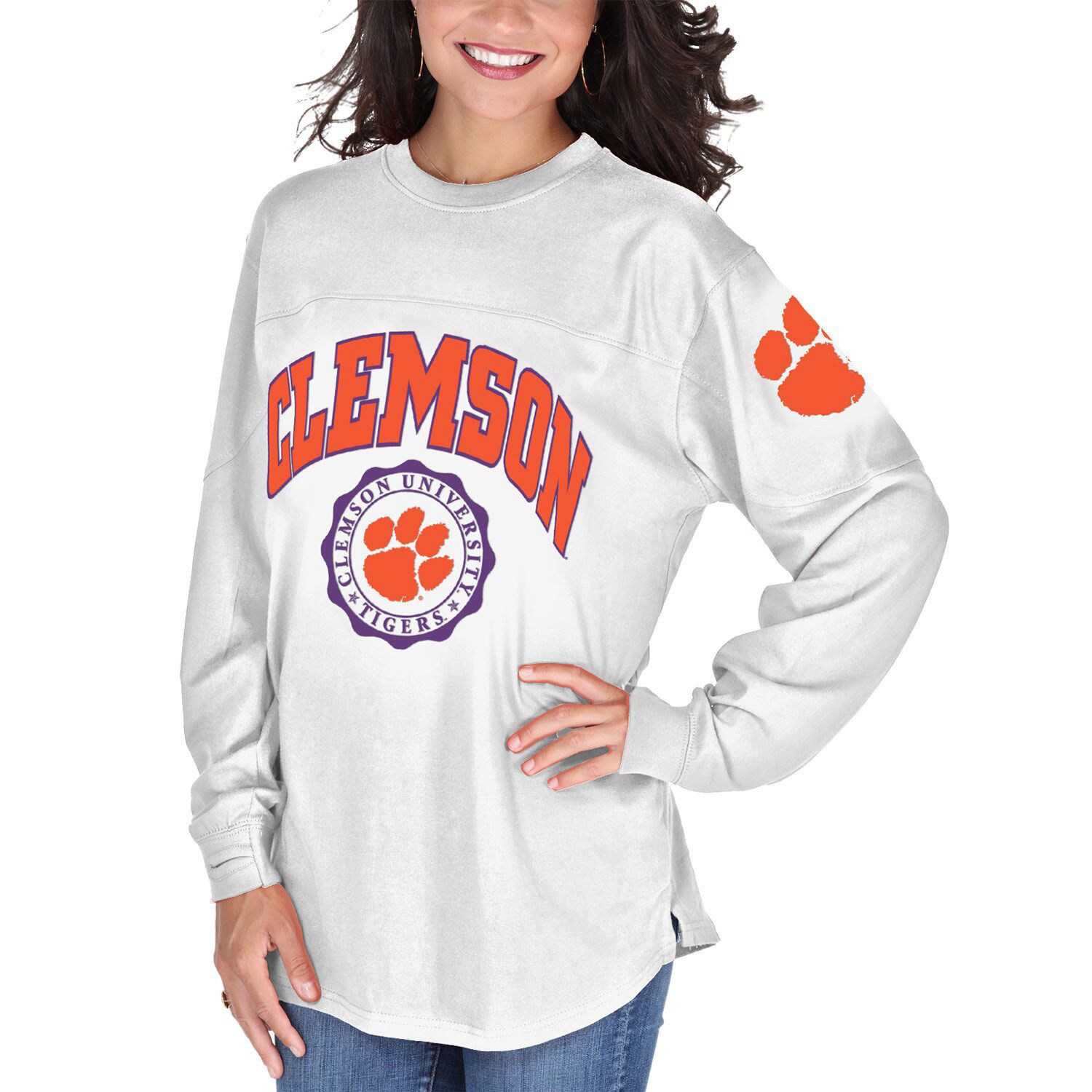 white clemson t shirt