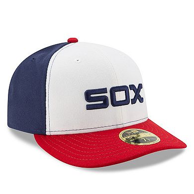 Men's New Era White/Red Chicago White Sox Alternate Authentic Collection On-Field Low Profile 59FIFTY Fitted Hat