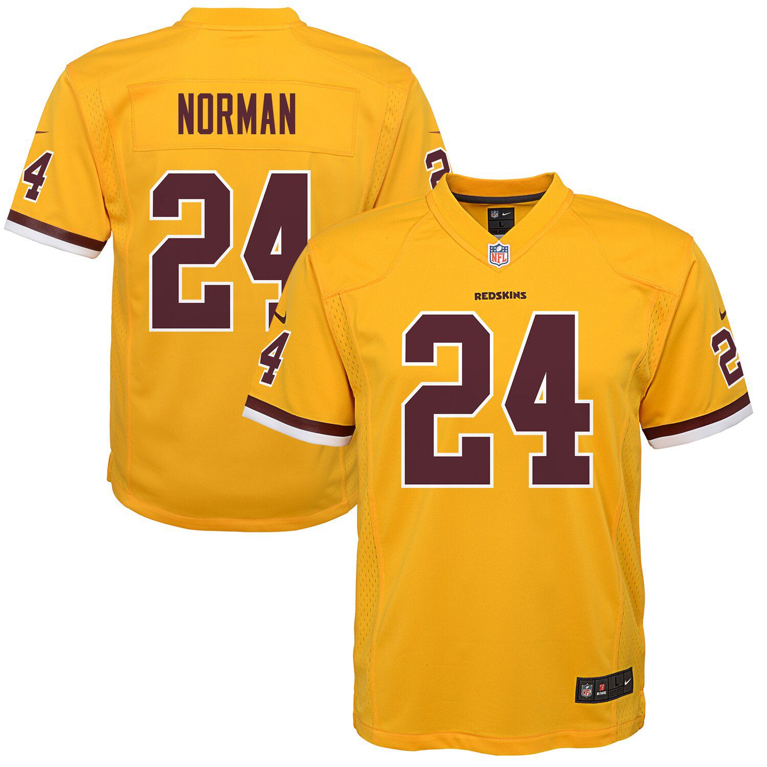 washington redskins yellow jersey