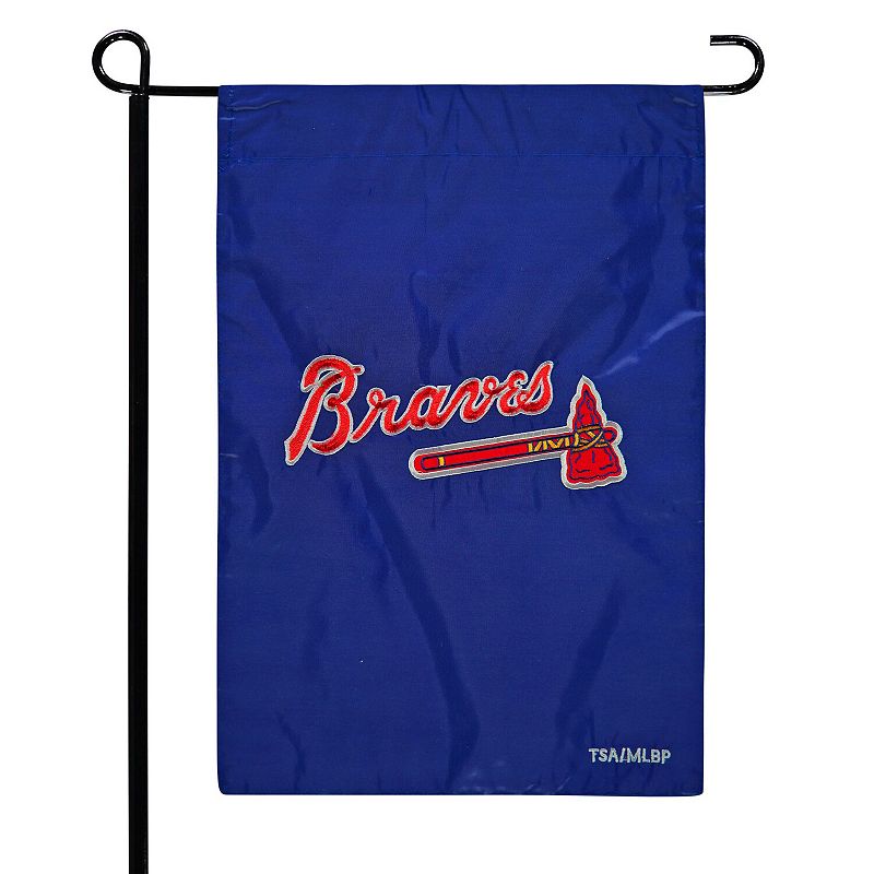 Atlanta Braves 12.5 x 19 Applique Double-Sided Garden Flag, Multicolor