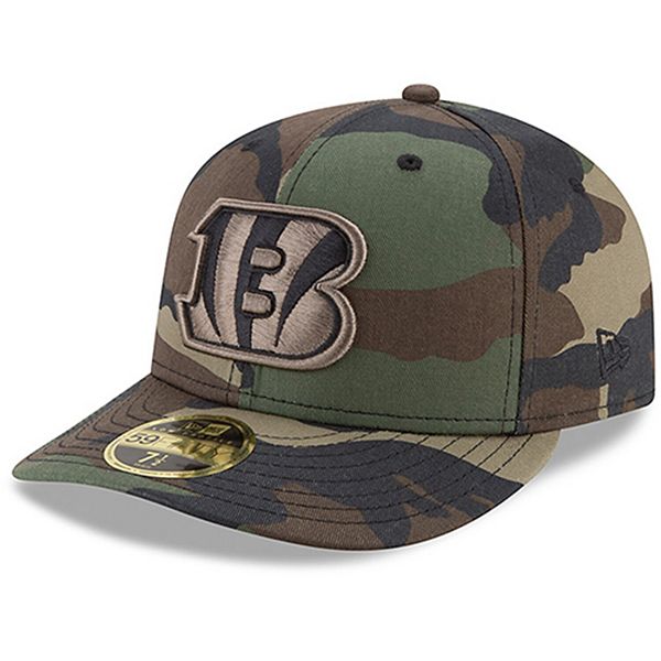 Cincinnati Bengals New Era Woodland Logo 59FIFTY Fitted Hat - Camo