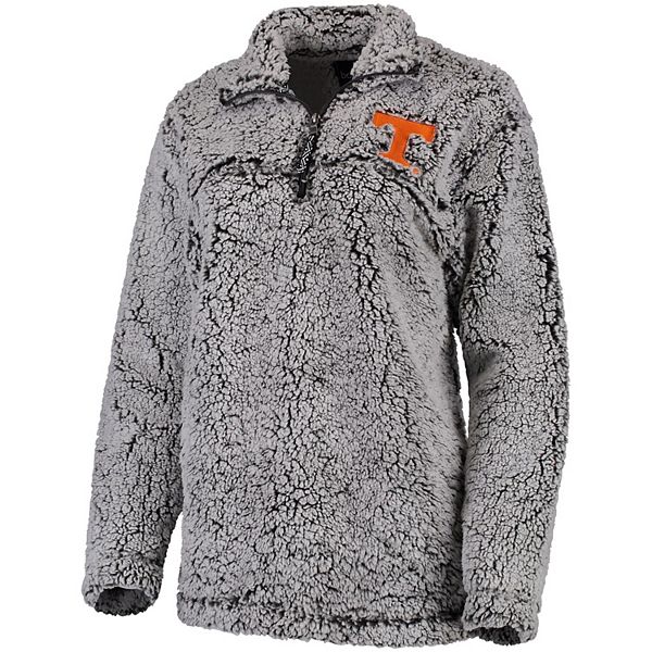 Tennessee Volunteers Women's Plaid Sherpa Quarter-Zip Pullover