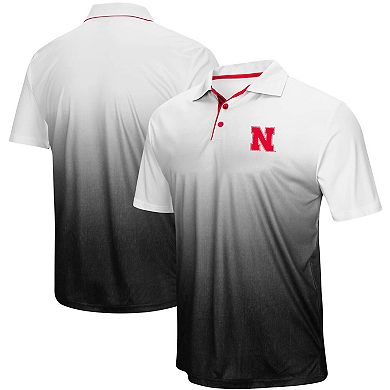 Men's Colosseum Heathered Gray Nebraska Huskers Magic Team Logo Polo