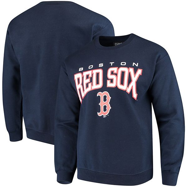 Men's Stitches Navy Boston Red Sox Pullover Crew Sweatshirt